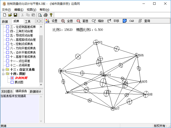 控制测量优化设计与平差控制网图形